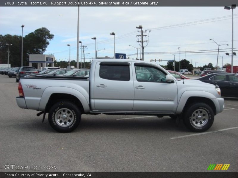 Silver Streak Mica / Graphite Gray 2008 Toyota Tacoma V6 TRD Sport Double Cab 4x4