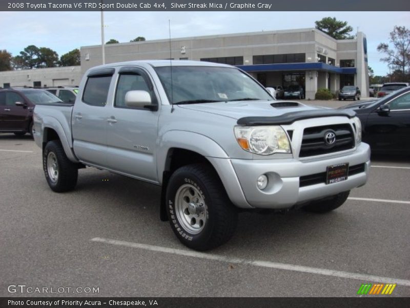 Silver Streak Mica / Graphite Gray 2008 Toyota Tacoma V6 TRD Sport Double Cab 4x4