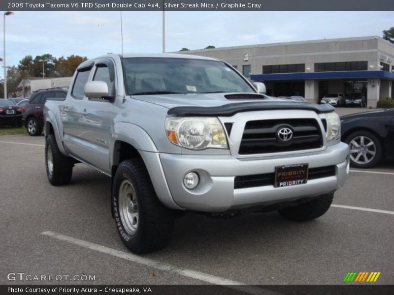 Silver Streak Mica / Graphite Gray 2008 Toyota Tacoma V6 TRD Sport Double Cab 4x4