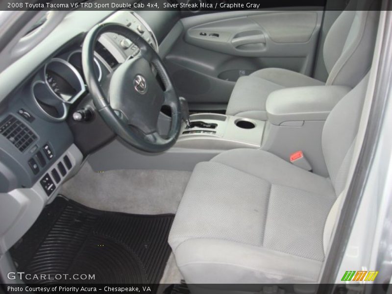 Silver Streak Mica / Graphite Gray 2008 Toyota Tacoma V6 TRD Sport Double Cab 4x4