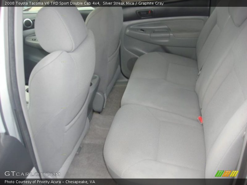 Silver Streak Mica / Graphite Gray 2008 Toyota Tacoma V6 TRD Sport Double Cab 4x4