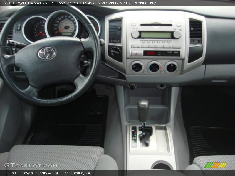 Silver Streak Mica / Graphite Gray 2008 Toyota Tacoma V6 TRD Sport Double Cab 4x4