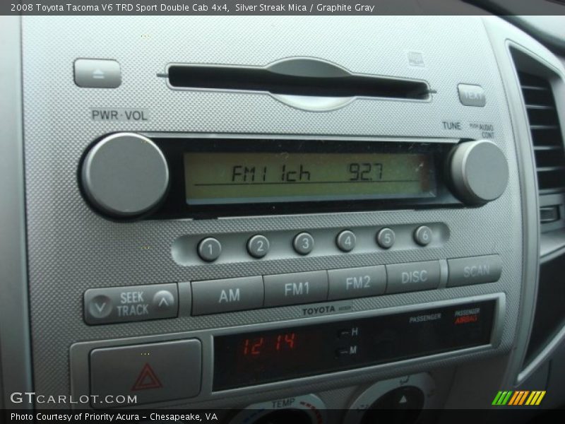 Silver Streak Mica / Graphite Gray 2008 Toyota Tacoma V6 TRD Sport Double Cab 4x4