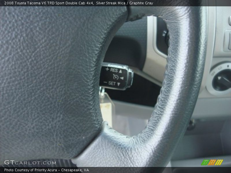Silver Streak Mica / Graphite Gray 2008 Toyota Tacoma V6 TRD Sport Double Cab 4x4