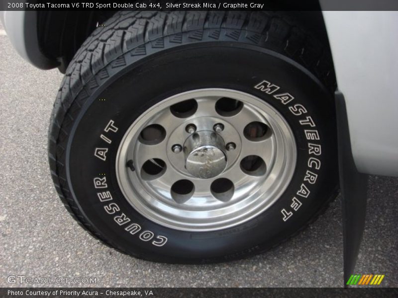 Silver Streak Mica / Graphite Gray 2008 Toyota Tacoma V6 TRD Sport Double Cab 4x4