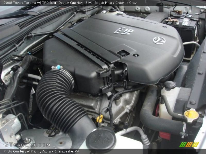 Silver Streak Mica / Graphite Gray 2008 Toyota Tacoma V6 TRD Sport Double Cab 4x4