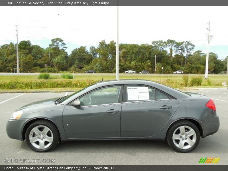 Dark Steel Gray Metallic / Light Taupe 2008 Pontiac G6 Sedan