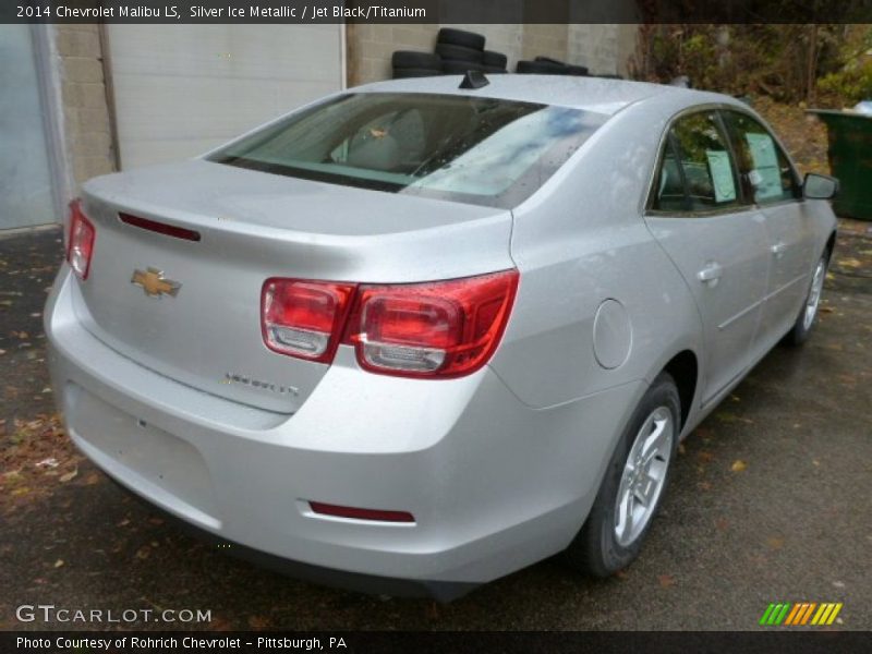 Silver Ice Metallic / Jet Black/Titanium 2014 Chevrolet Malibu LS