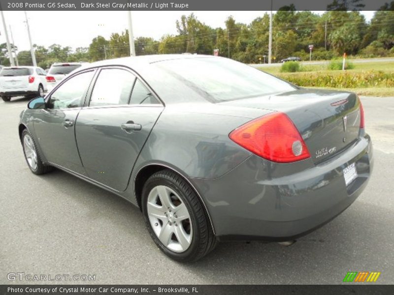 Dark Steel Gray Metallic / Light Taupe 2008 Pontiac G6 Sedan