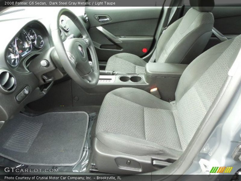 Dark Steel Gray Metallic / Light Taupe 2008 Pontiac G6 Sedan