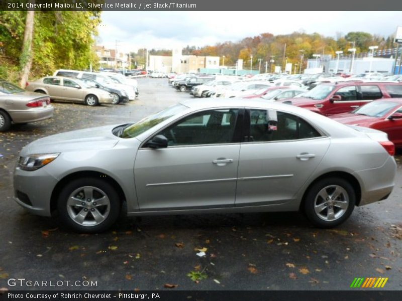 Silver Ice Metallic / Jet Black/Titanium 2014 Chevrolet Malibu LS
