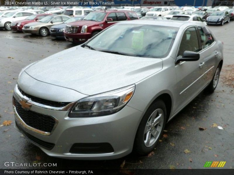 Silver Ice Metallic / Jet Black/Titanium 2014 Chevrolet Malibu LS