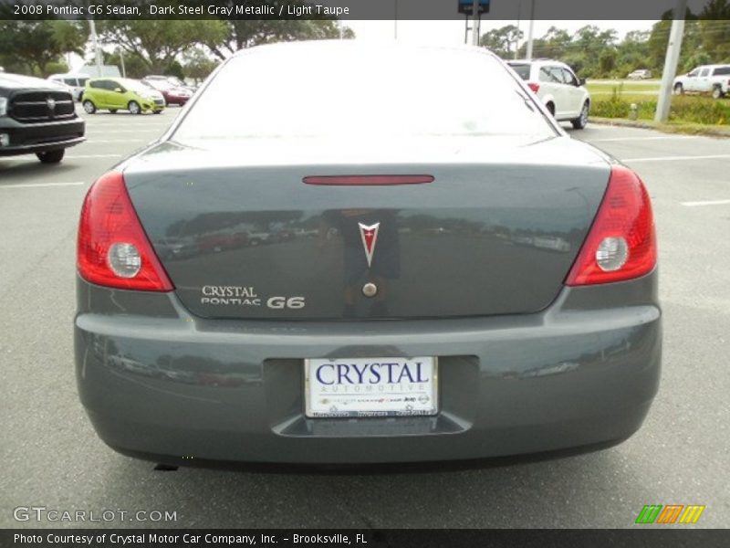 Dark Steel Gray Metallic / Light Taupe 2008 Pontiac G6 Sedan