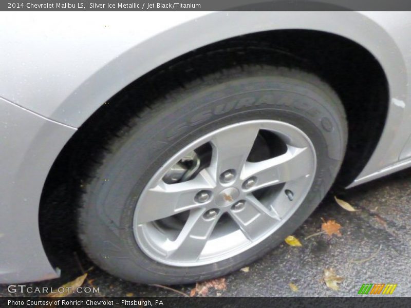 Silver Ice Metallic / Jet Black/Titanium 2014 Chevrolet Malibu LS
