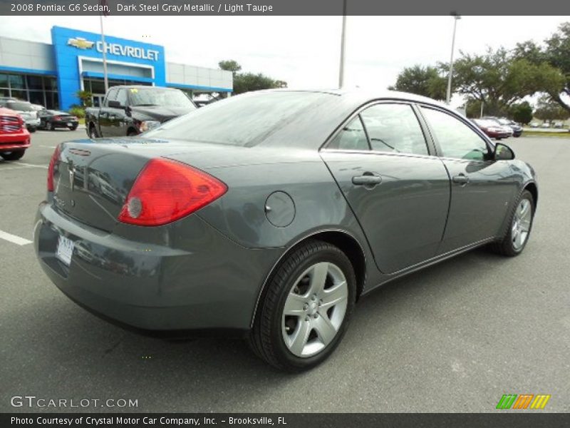 Dark Steel Gray Metallic / Light Taupe 2008 Pontiac G6 Sedan