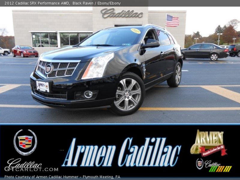 Black Raven / Ebony/Ebony 2012 Cadillac SRX Performance AWD