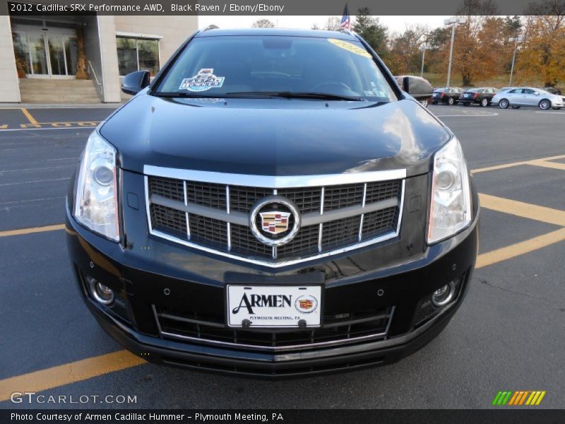 Black Raven / Ebony/Ebony 2012 Cadillac SRX Performance AWD