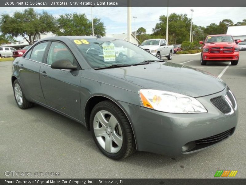 Dark Steel Gray Metallic / Light Taupe 2008 Pontiac G6 Sedan