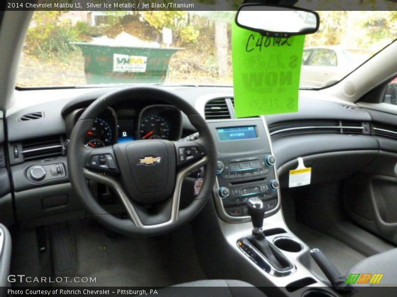 Silver Ice Metallic / Jet Black/Titanium 2014 Chevrolet Malibu LS
