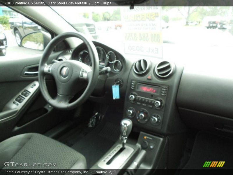 Dark Steel Gray Metallic / Light Taupe 2008 Pontiac G6 Sedan