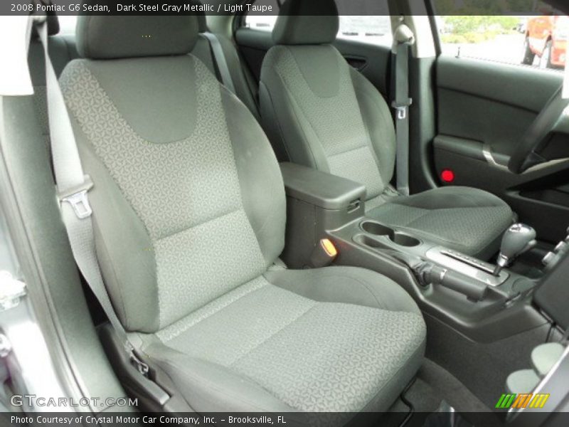 Dark Steel Gray Metallic / Light Taupe 2008 Pontiac G6 Sedan