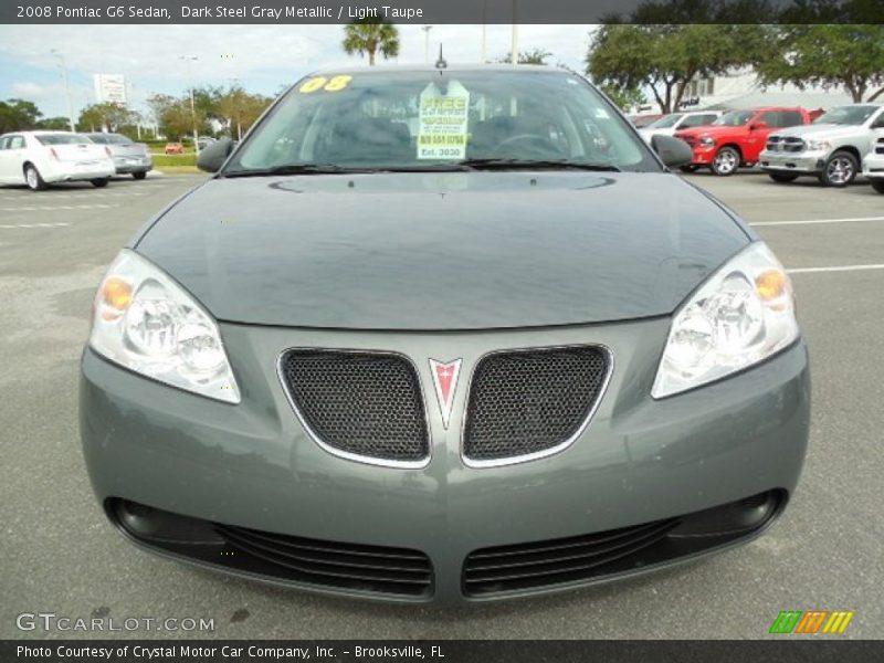 Dark Steel Gray Metallic / Light Taupe 2008 Pontiac G6 Sedan