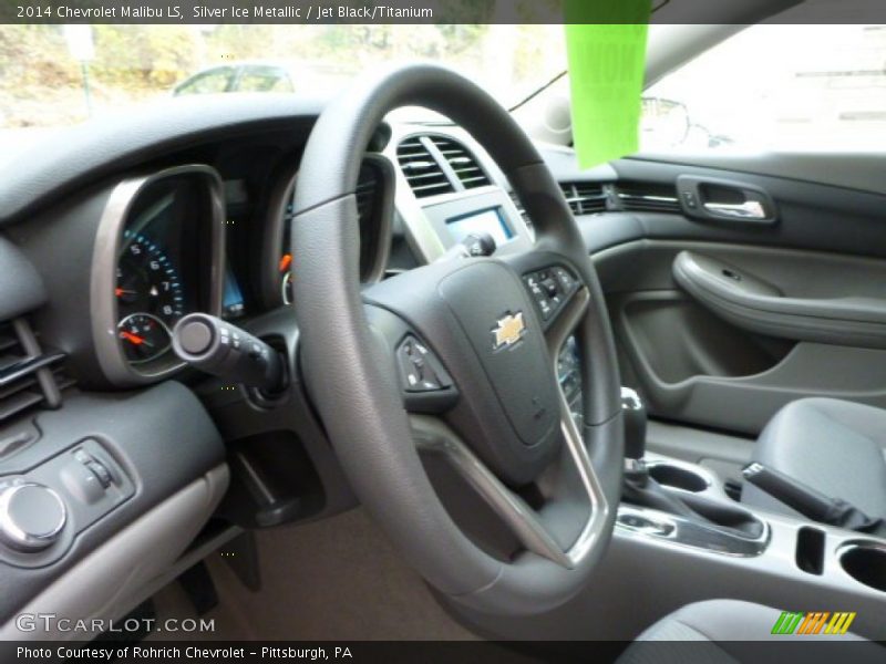 Silver Ice Metallic / Jet Black/Titanium 2014 Chevrolet Malibu LS