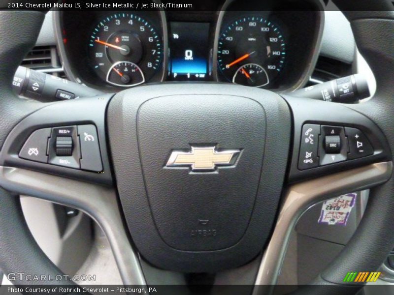 Silver Ice Metallic / Jet Black/Titanium 2014 Chevrolet Malibu LS
