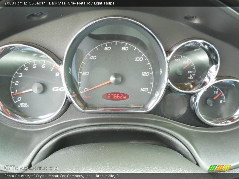 Dark Steel Gray Metallic / Light Taupe 2008 Pontiac G6 Sedan