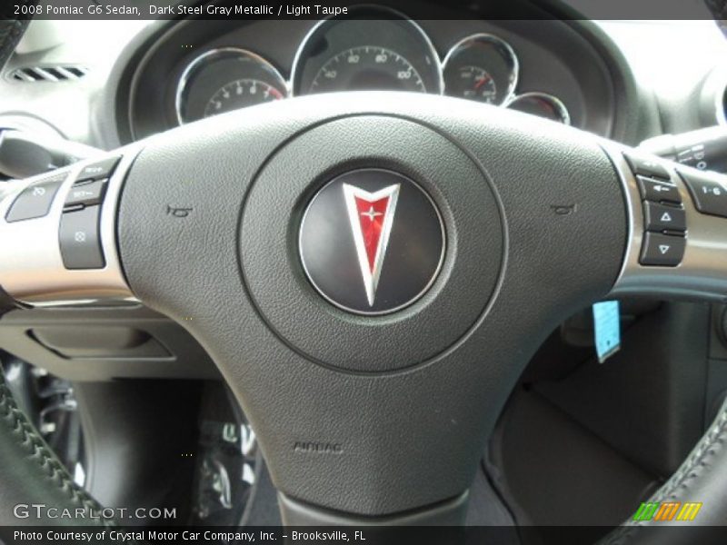 Dark Steel Gray Metallic / Light Taupe 2008 Pontiac G6 Sedan
