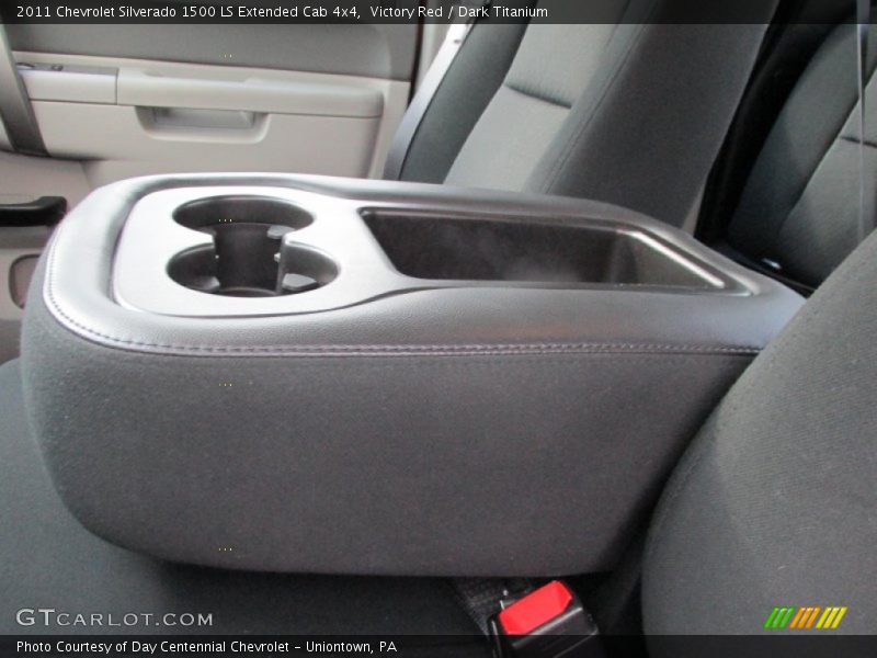 Victory Red / Dark Titanium 2011 Chevrolet Silverado 1500 LS Extended Cab 4x4