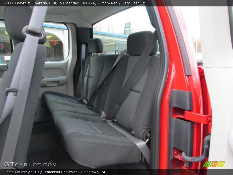 Victory Red / Dark Titanium 2011 Chevrolet Silverado 1500 LS Extended Cab 4x4