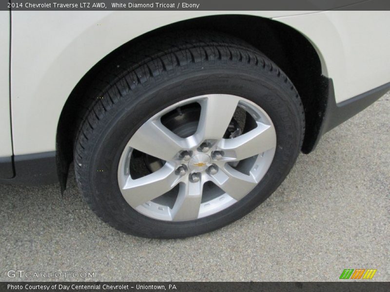 White Diamond Tricoat / Ebony 2014 Chevrolet Traverse LTZ AWD