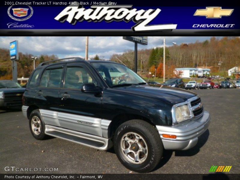 Black / Medium Gray 2001 Chevrolet Tracker LT Hardtop 4WD