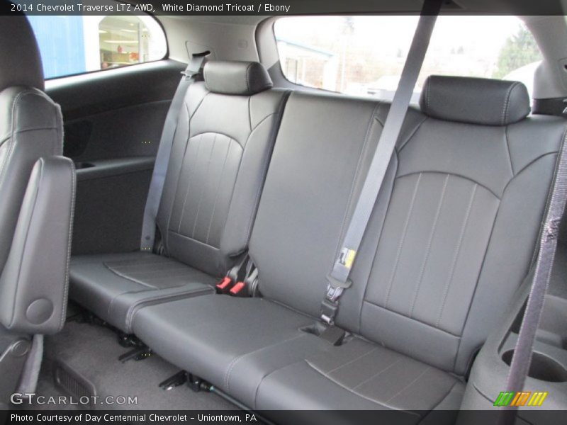 White Diamond Tricoat / Ebony 2014 Chevrolet Traverse LTZ AWD