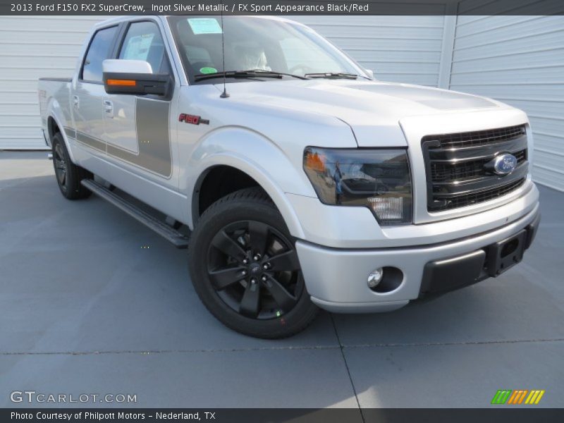 Ingot Silver Metallic / FX Sport Appearance Black/Red 2013 Ford F150 FX2 SuperCrew