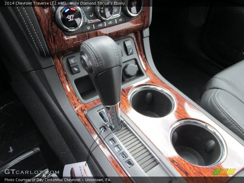 White Diamond Tricoat / Ebony 2014 Chevrolet Traverse LTZ AWD