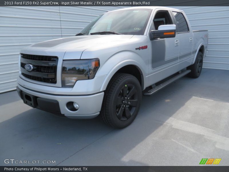 Ingot Silver Metallic / FX Sport Appearance Black/Red 2013 Ford F150 FX2 SuperCrew