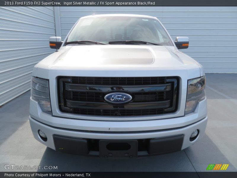 Ingot Silver Metallic / FX Sport Appearance Black/Red 2013 Ford F150 FX2 SuperCrew