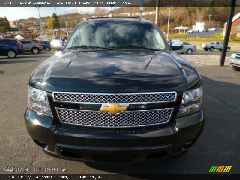 Black / Ebony 2013 Chevrolet Avalanche LT 4x4 Black Diamond Edition