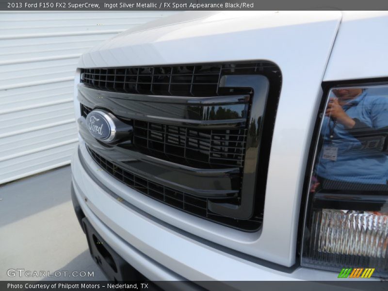Ingot Silver Metallic / FX Sport Appearance Black/Red 2013 Ford F150 FX2 SuperCrew