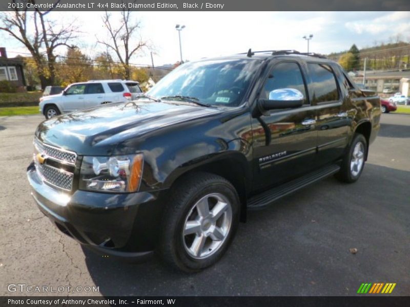 Black / Ebony 2013 Chevrolet Avalanche LT 4x4 Black Diamond Edition