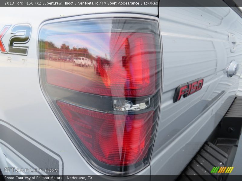 Ingot Silver Metallic / FX Sport Appearance Black/Red 2013 Ford F150 FX2 SuperCrew