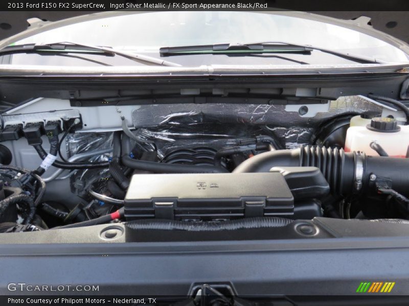 Ingot Silver Metallic / FX Sport Appearance Black/Red 2013 Ford F150 FX2 SuperCrew