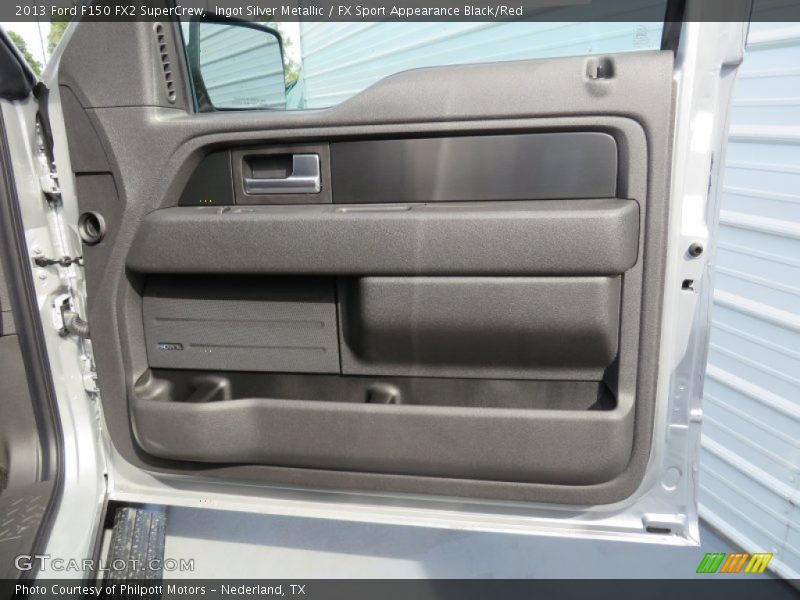 Ingot Silver Metallic / FX Sport Appearance Black/Red 2013 Ford F150 FX2 SuperCrew