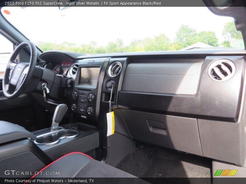 Ingot Silver Metallic / FX Sport Appearance Black/Red 2013 Ford F150 FX2 SuperCrew