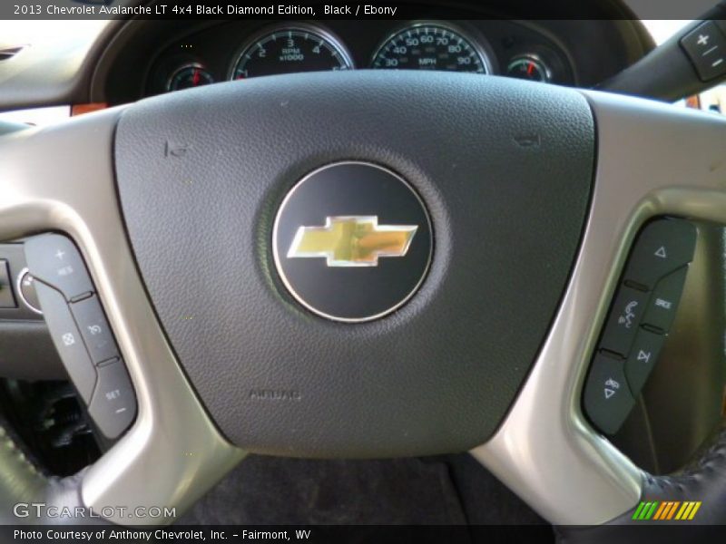 Black / Ebony 2013 Chevrolet Avalanche LT 4x4 Black Diamond Edition