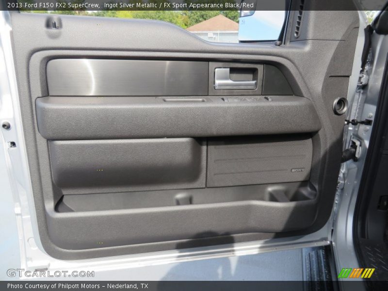 Ingot Silver Metallic / FX Sport Appearance Black/Red 2013 Ford F150 FX2 SuperCrew
