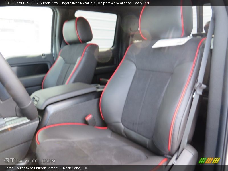 Ingot Silver Metallic / FX Sport Appearance Black/Red 2013 Ford F150 FX2 SuperCrew