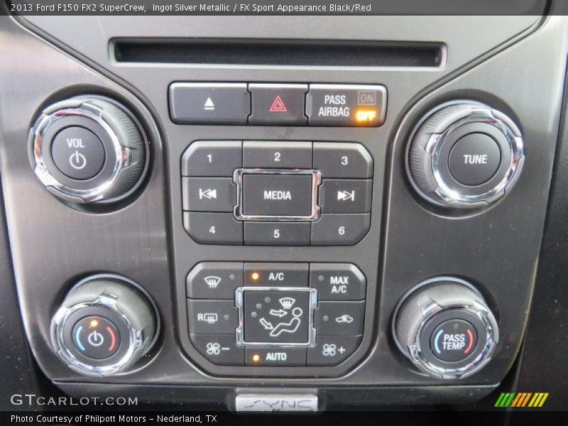 Ingot Silver Metallic / FX Sport Appearance Black/Red 2013 Ford F150 FX2 SuperCrew
